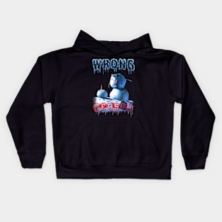 Halloween Wrong Season Snowman Kids Hoodie